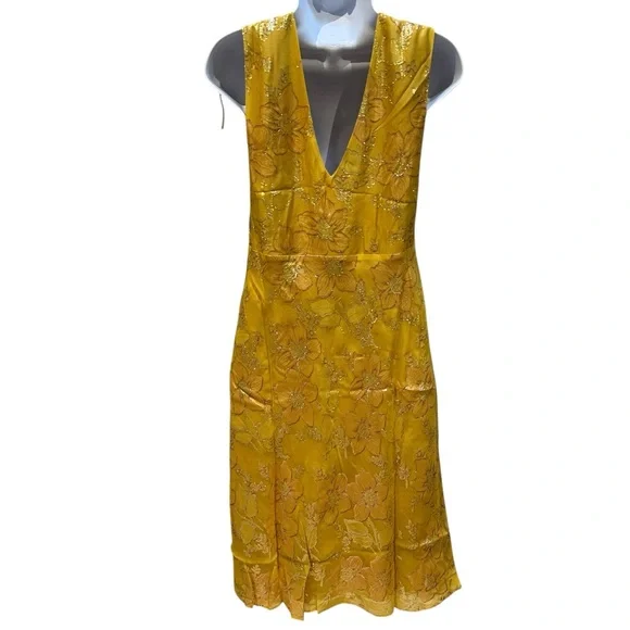 Rumored Paradise Midi Dress Golden Hour Medium New with Tags - Picture 13 of 16